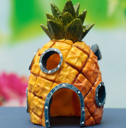 Pineapple House Aquarium Decoration: Fun Fish Tank Ornament