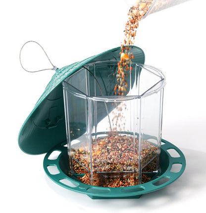 Transparent Hanging Bird Feeder: Outdoor Garden Decoration