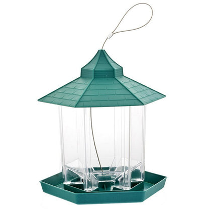 Waterproof Hanging Bird Food Box: Durable Outdoor Feeder