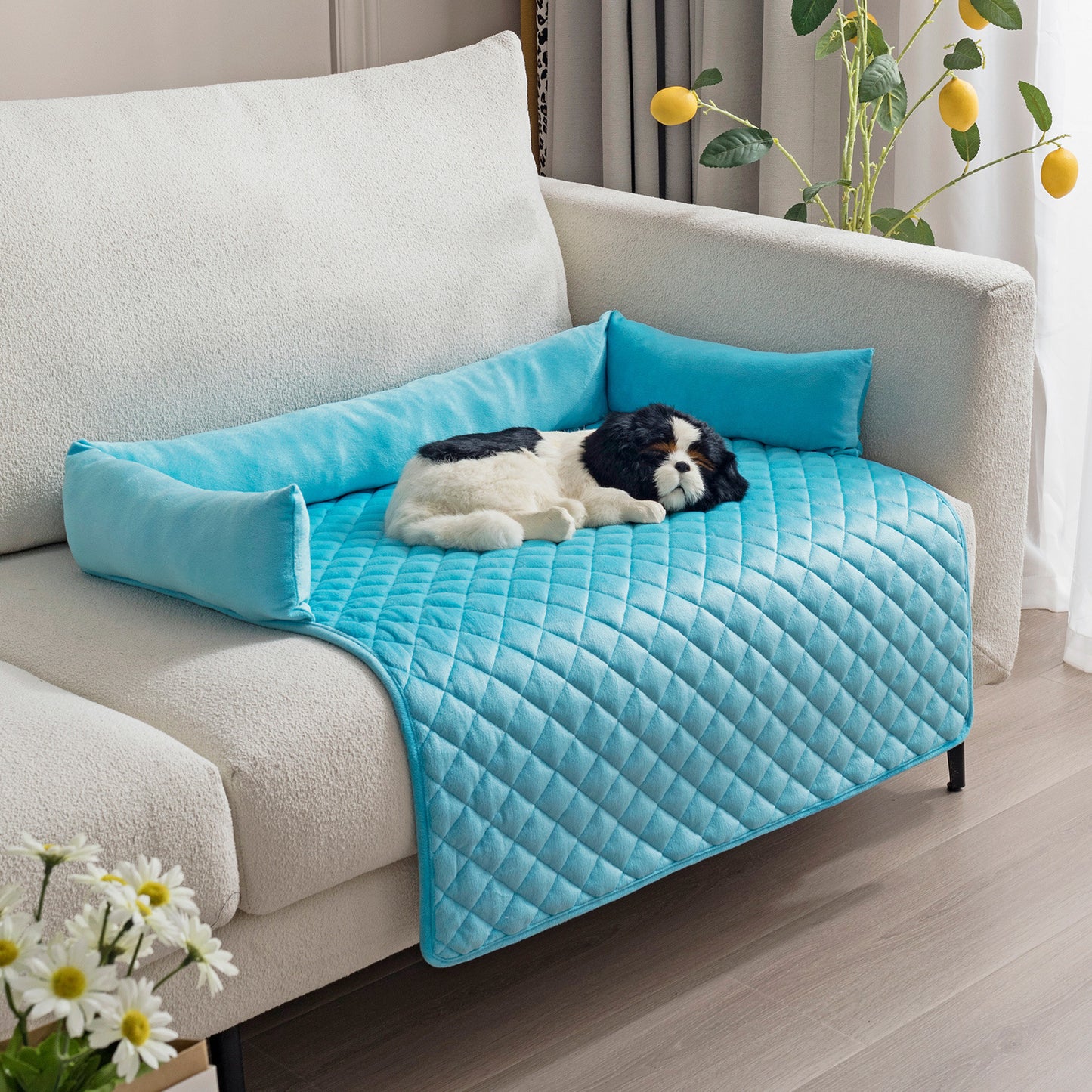 Pet Sofa Bed: Warm Cushion Mat for Large Dogs & Cats