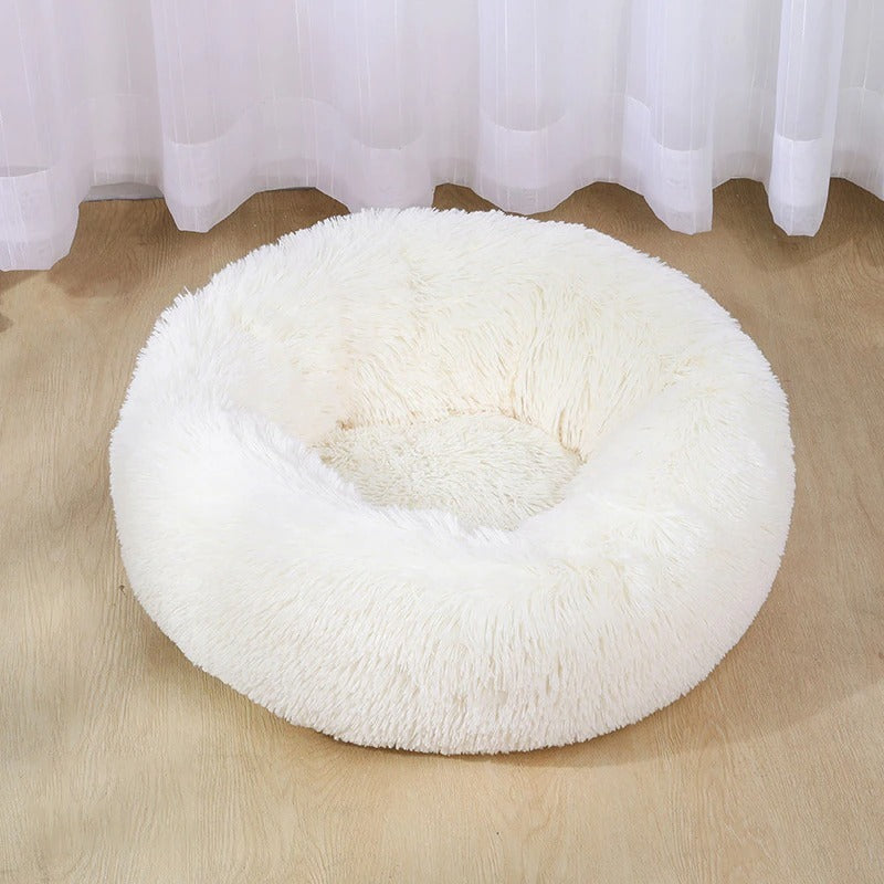 Super Soft Washable Plush Dog Bed: Deep Sleep Pet Kennel for Dogs & Cats