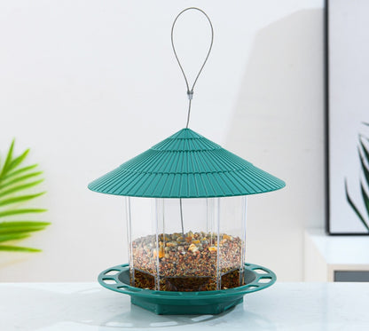 Transparent Hanging Bird Feeder: Outdoor Garden Decoration