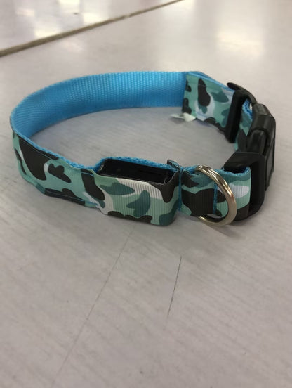 Luminous Camouflage Dog Collar: Glow-in-the-Dark Pet Safety Collar