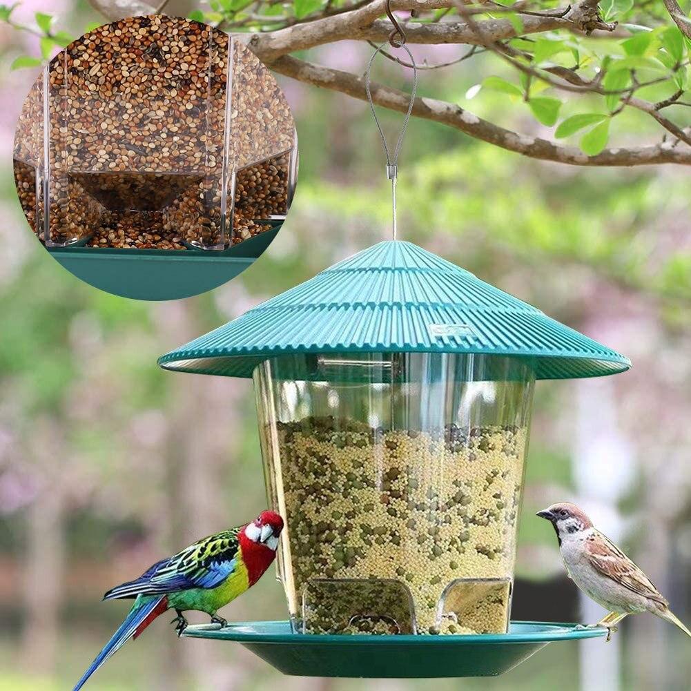 Transparent Hanging Bird Feeder: Outdoor Garden Decoration