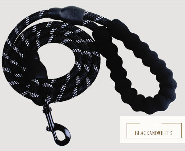 Reflective Nylon Dog Leash: Walking & Training Rope for Small, Medium & Large Dogs