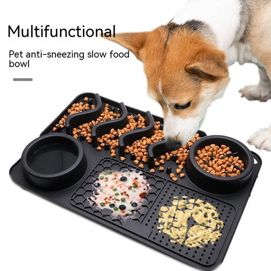 LickiMat Silicone Pet Licking Pad: Multifunctional Food Bowl