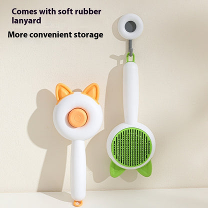 Self-Cleaning Pet Hair Remover Brush: Grooming Tool for Dogs & Cats