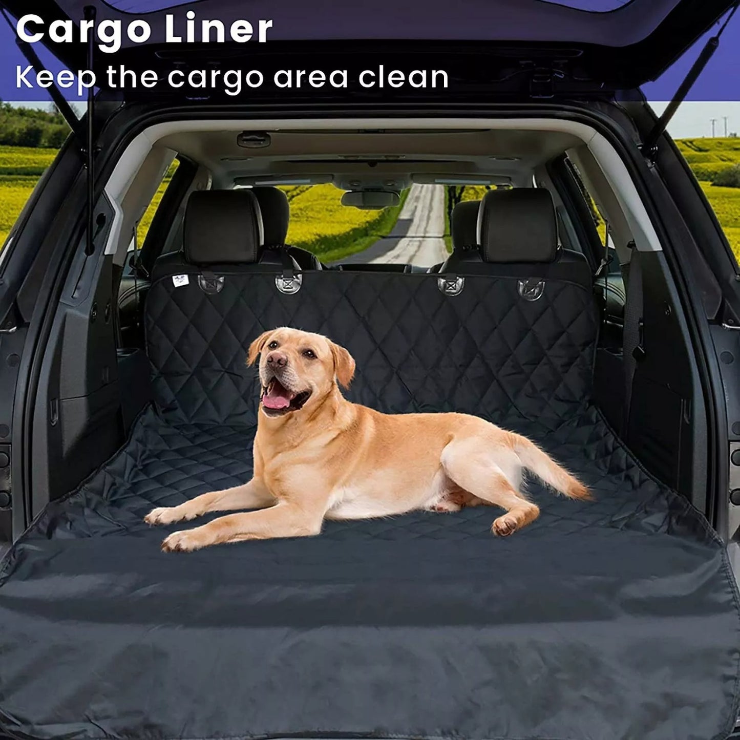 Luxury Waterproof Car Seat Cover: Rear Back Bench Protector for Pet Travel