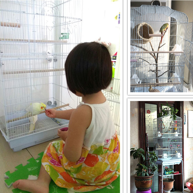 Portable Wire Bird Cage: Display & Travel Cage for Parrots