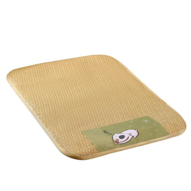 IceCool Grass Pet Mat: Summer Cooling and Anti-Scratch Sleeping Mat for Dogs & Cats