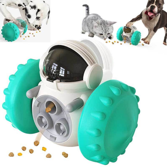 Interactive Slow Food Balance Car: Smart Pet Feeding Toy for Dogs & Cats