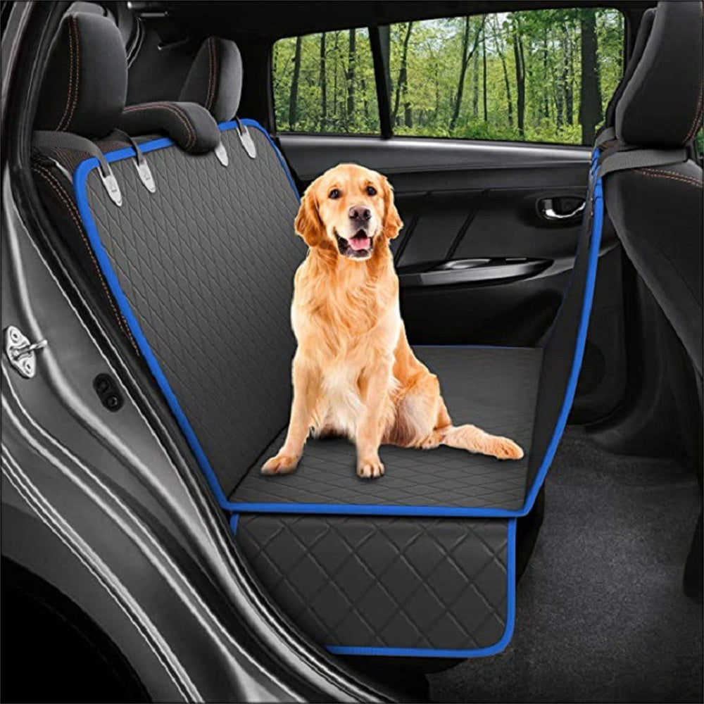 Dog Car Seat Cover: Mesh View Pet Carrier Hammock with Zipper & Pocket