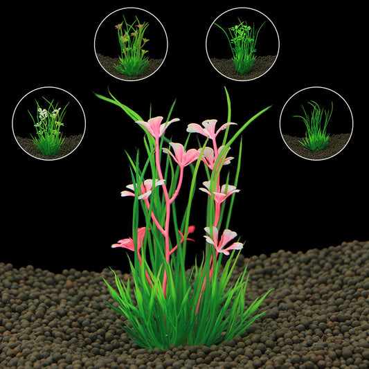 Simulation Water Plant Decoration: Plastic Aquarium Landscaping Ornament