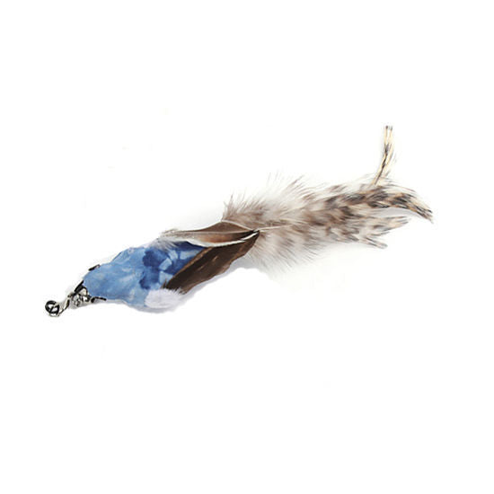 FeatherPlay Cat Stick: Long Rod with Steel Wire Feather for Interactive Fun