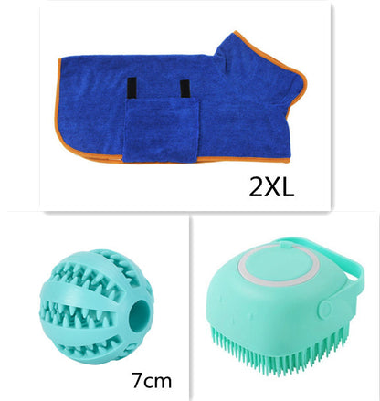 Silicone Bath Massage Gloves: Pet Grooming Brush with Shampoo Dispenser for Dogs & Cats