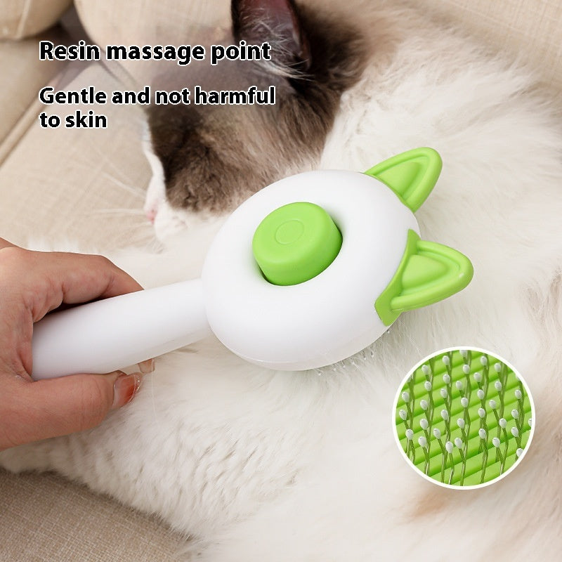 Self-Cleaning Pet Hair Remover Brush: Grooming Tool for Dogs & Cats